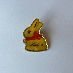 Vintage Lindt Gold Bunny Pin